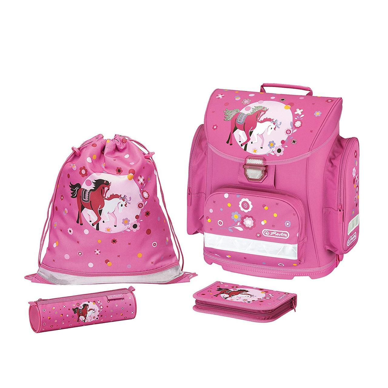 

Школьный ранец Herlitz Midi Plus Toy Horses с наполнением