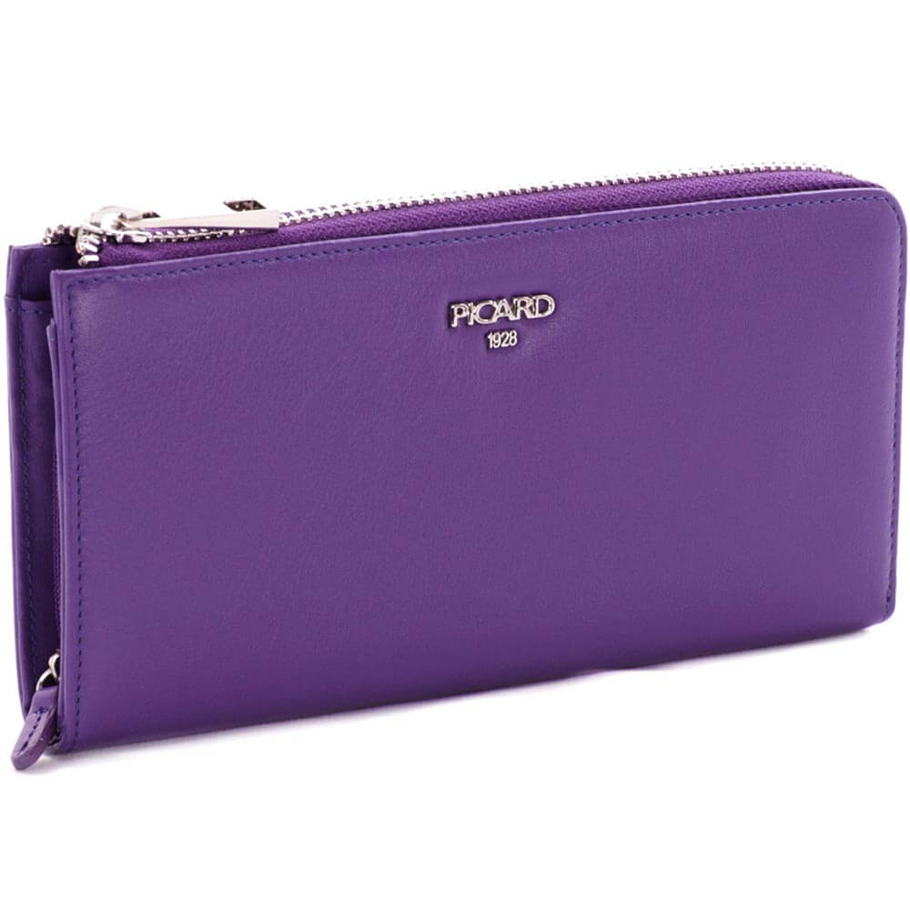 

Кошелек женский на молнии Picard кожаный фиолетовый (8834 purple)