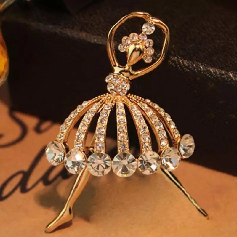 

Брошь женская балерина Fashion Jewelry 5348