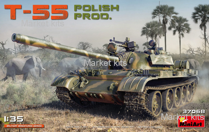 

Танк T-55 (Польское производство) 1:35 MINIART (MA37068)