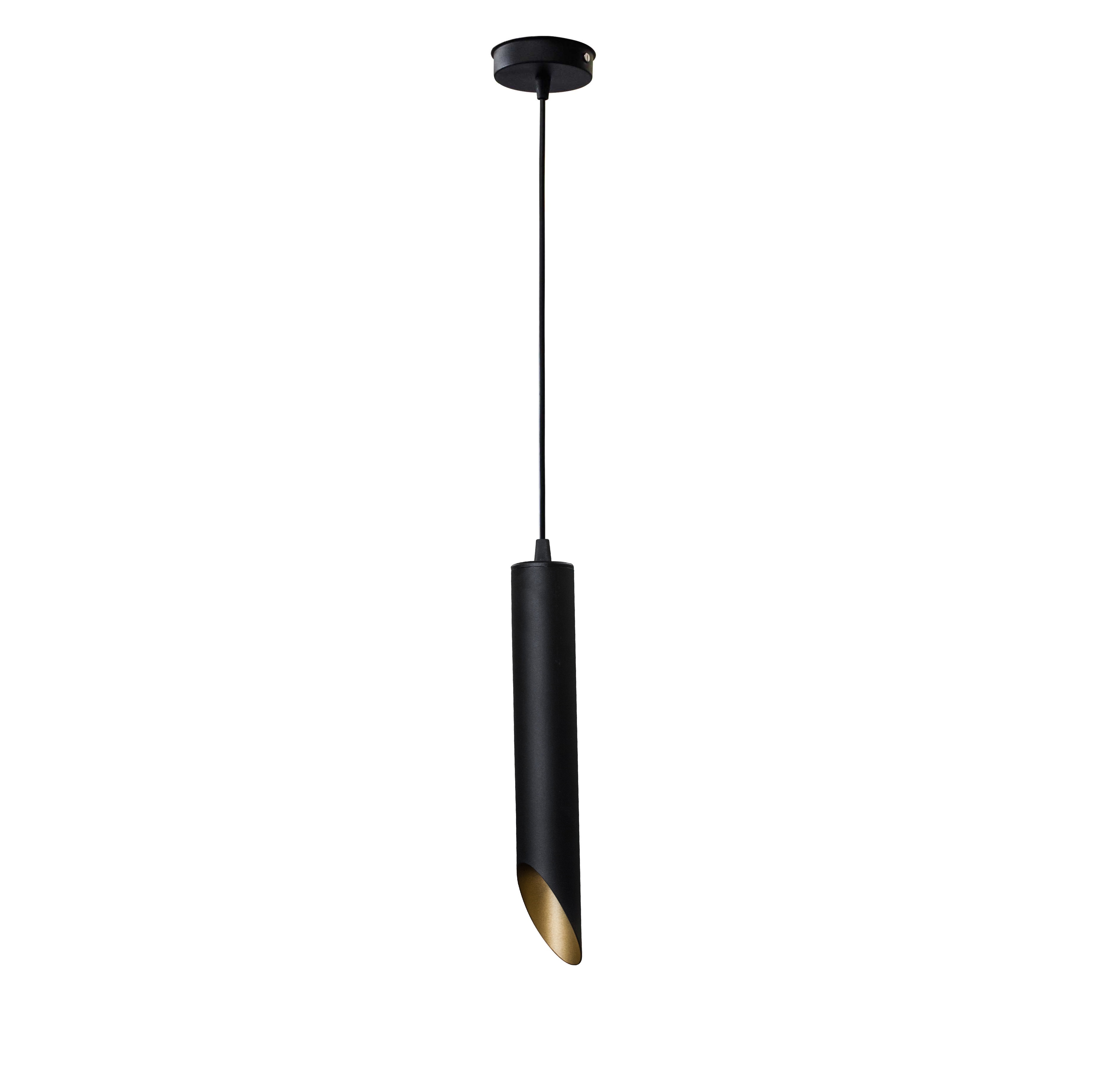 

Светильник потолочный подвесной 100lamp Loft Е-27 планка металл черно-золотой (NL 3722)