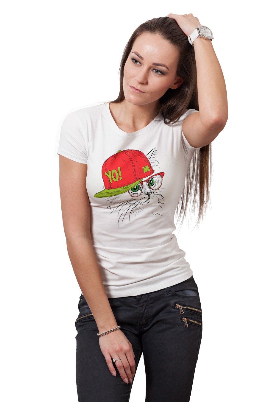 

Футболка с принтом Животные 898(4)-W-WH XXL Белый