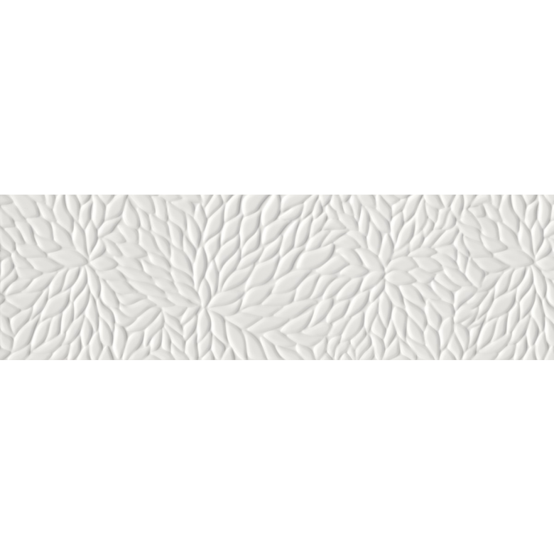 

Плитка Kale Wabi RM 6956R Shiro Flower White Mat 34х111 см 34*111 см