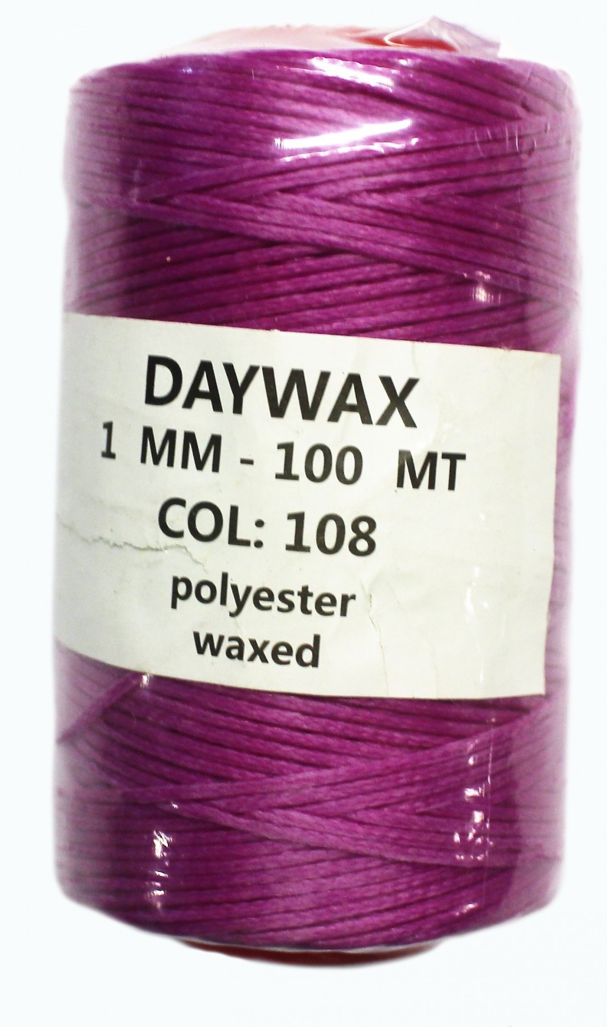 

Нитка вощеная Daywax 1мм 100м Сиреневый 108