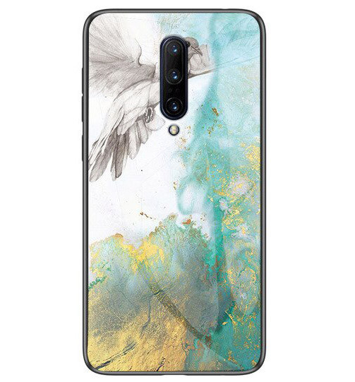 

TPU+Glass чехол Epik Luxury Marble для OnePlus 7 Голубь