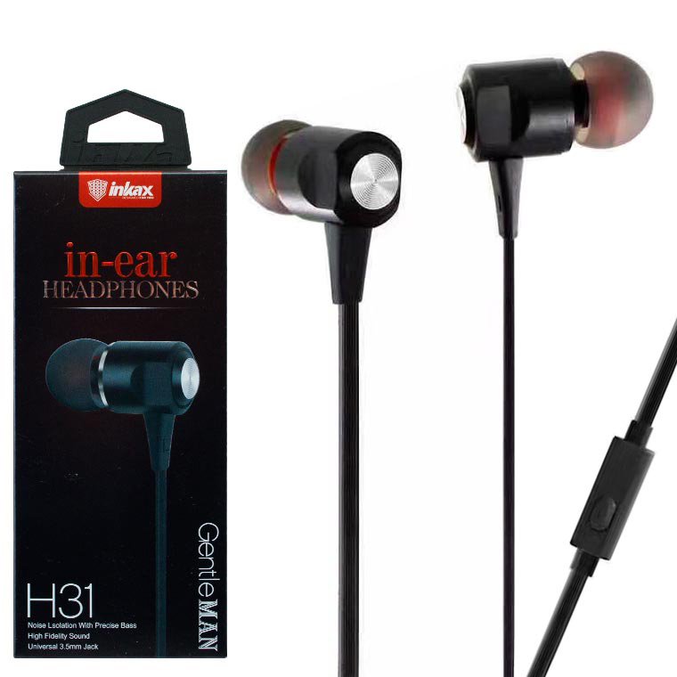

Наушники с микрофоном Inkax H-31 черные