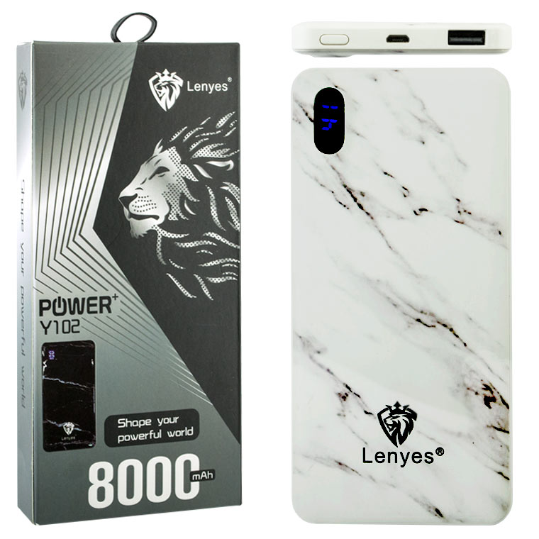 

Power Bank Lenyes Y102 8000 mAh белый