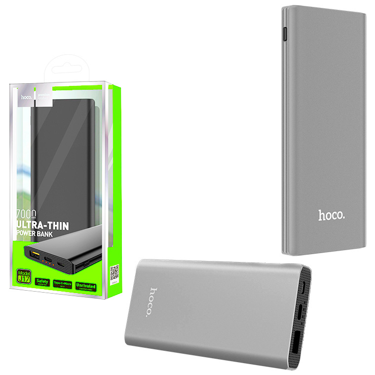 

Power Bank Hoco J17 Clear power 7000 mAh Original серый