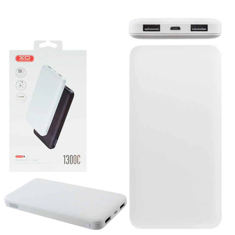 

Power Bank XO PB62 13000 mAh белый