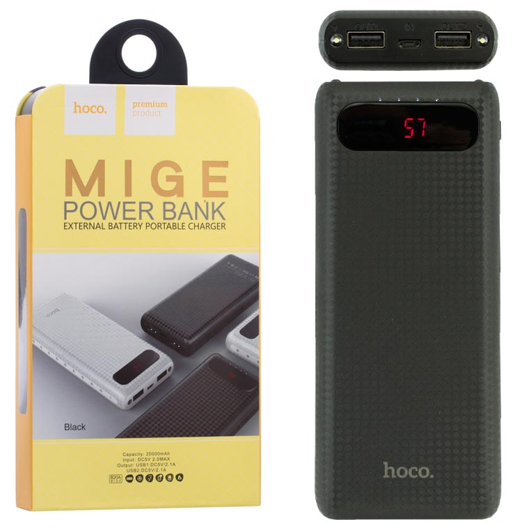 

Power Bank Hoco B20A 20000 mAh Original черный