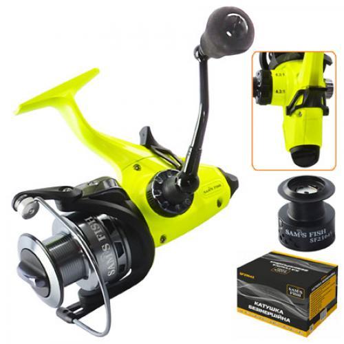 

Катушка-бейтранер рыболовная 2-х скоростная Sams Fish 2000 6+1ВВ SF23644 две шпули (металл, графит)