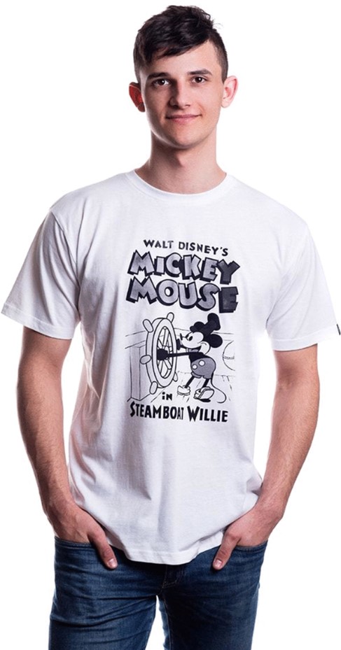 Акция на Футболка Good Loot Disney Mickey Steamboat Willie (Микки и пароход Вилли) S (5908305224693) от Rozetka UA