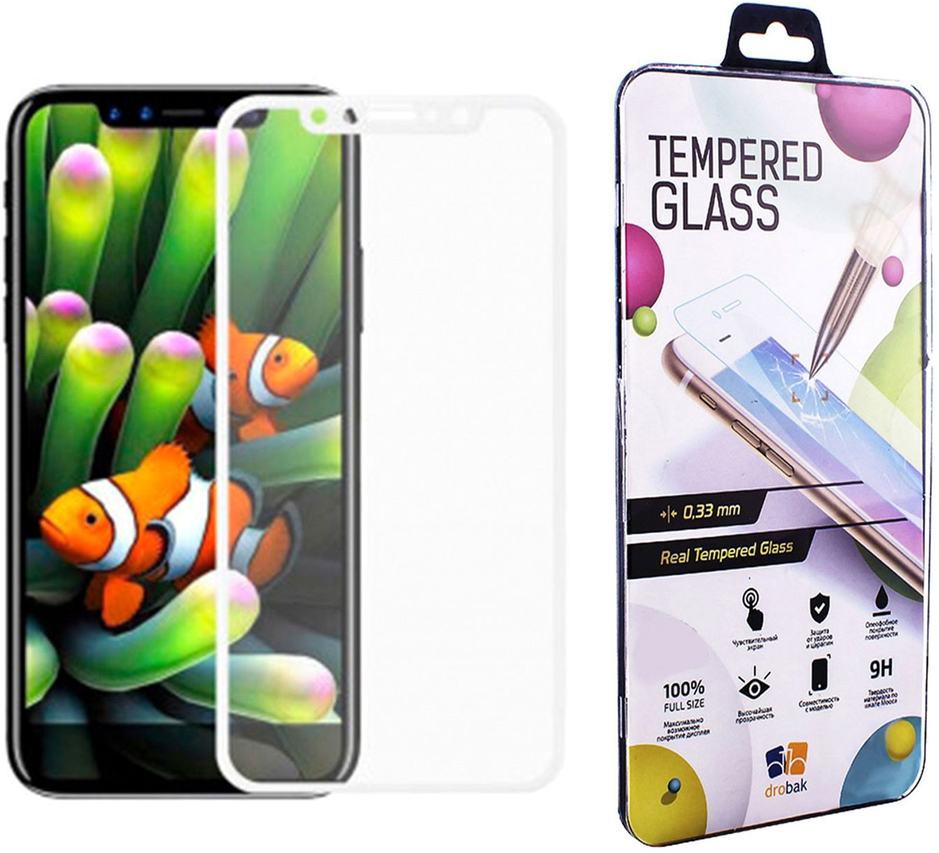 

Защитное стекло Drobak для Apple iPhone Xr/11 White