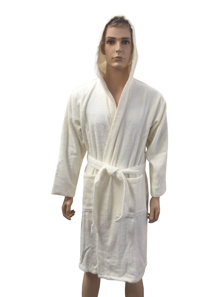 

Халат Arya Miranda Soft мужской с капюшоном р. XXXL Экрю арт.TRK111000017469