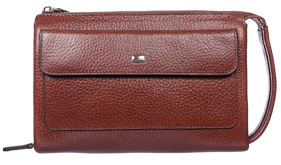 

Клатч Desisan 335-015 кожаный Рыжий