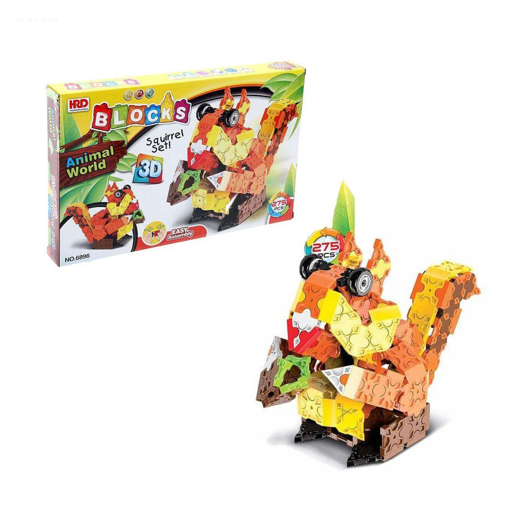 

3D конструктор Animal World - Белочка, 275 деталей