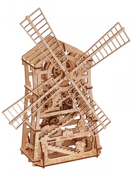 

Деревянный 3D конструктор "Механическая мельница" Wood Trick