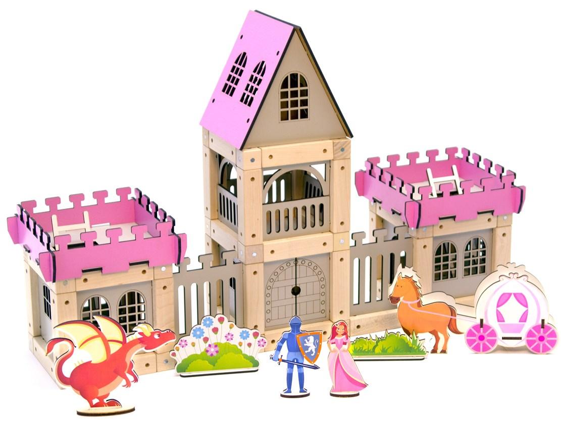 

Эко-конструктор на магнитах ТМ Zevs-toys Castle for girls 133 дет