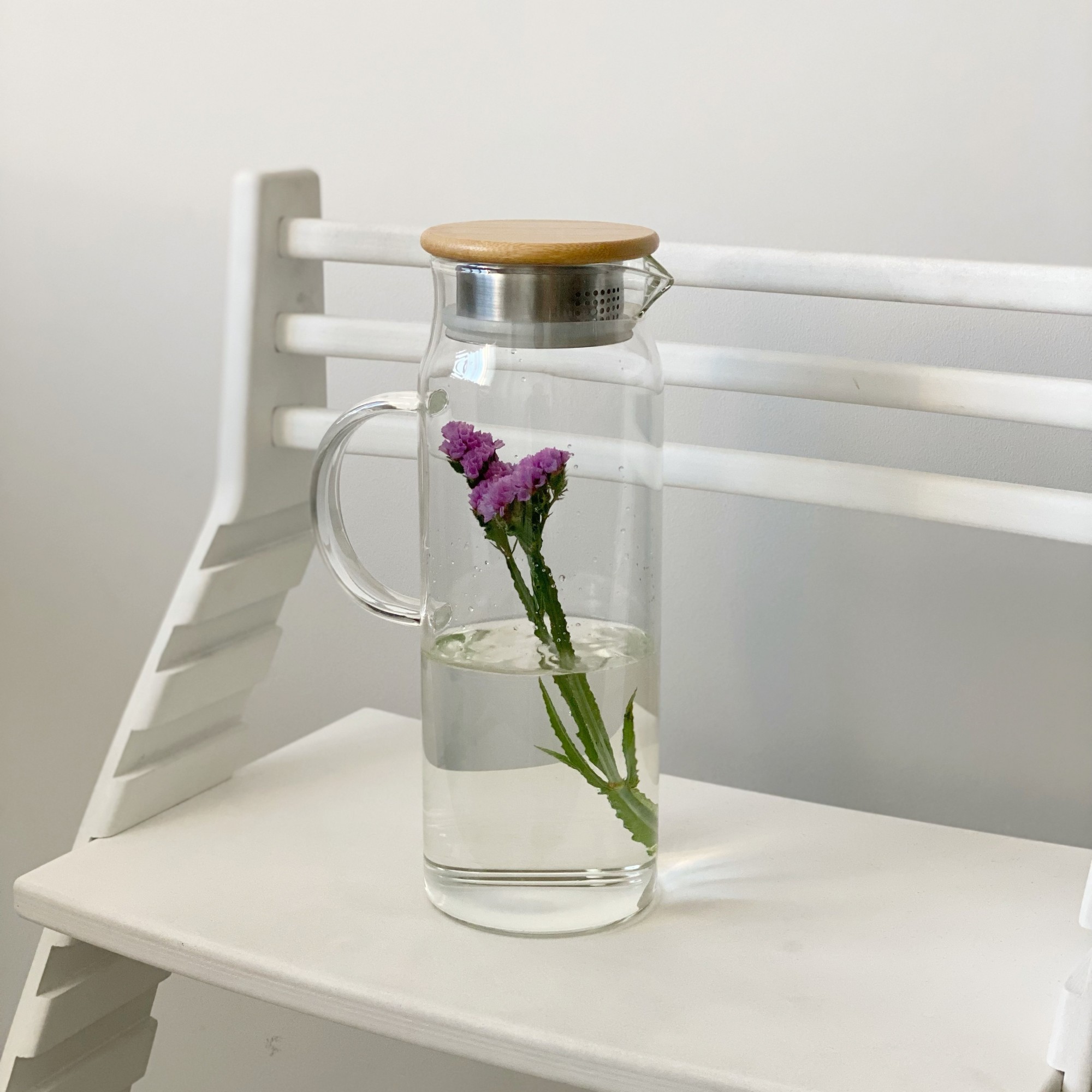 

Кувшин SoulDecor стеклянный с бамбуковой крышкой Eco Life 1500 мл