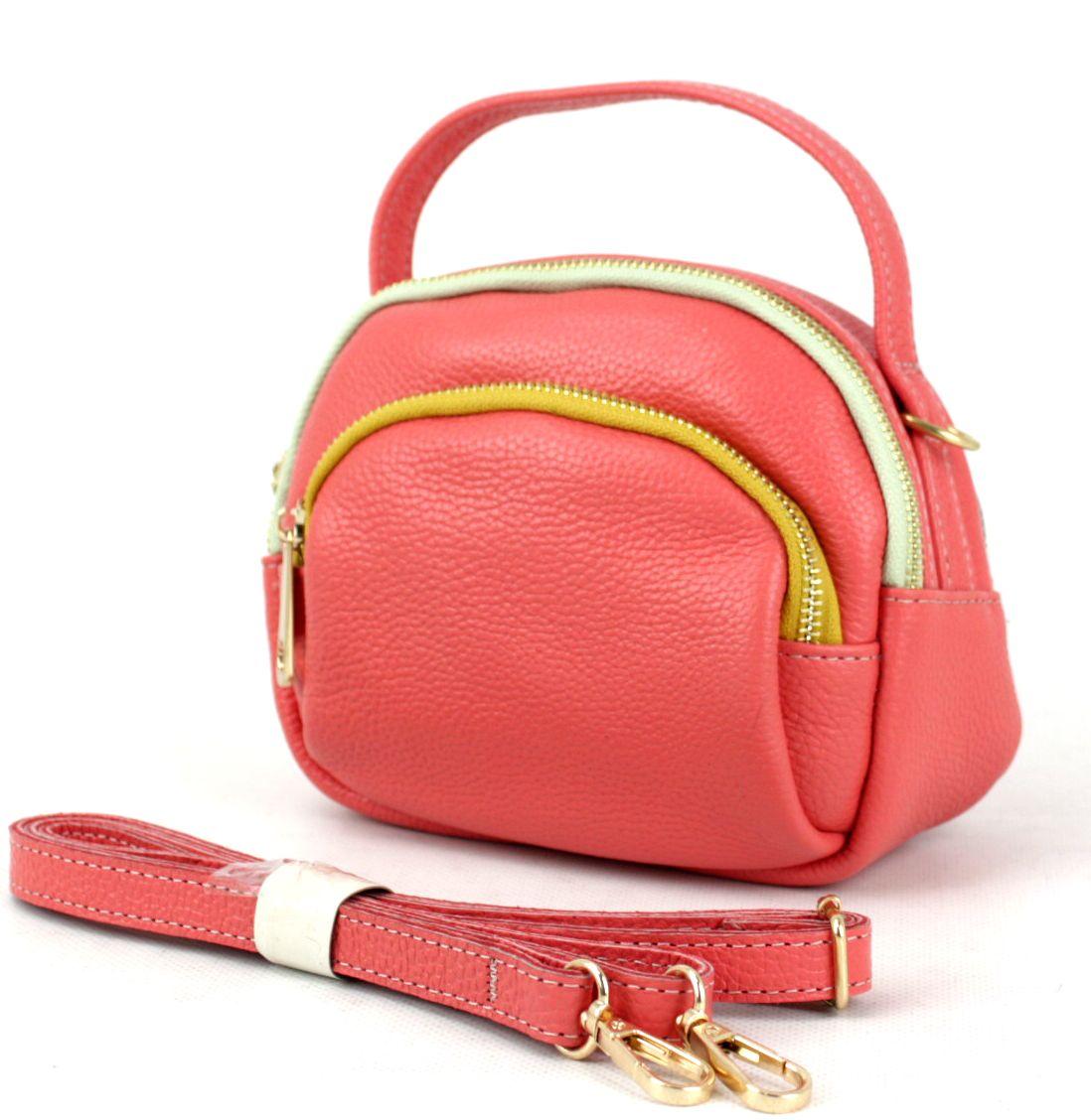 

Кожаная сумка женская Borsacomoda Коралловый 818.031 2617823