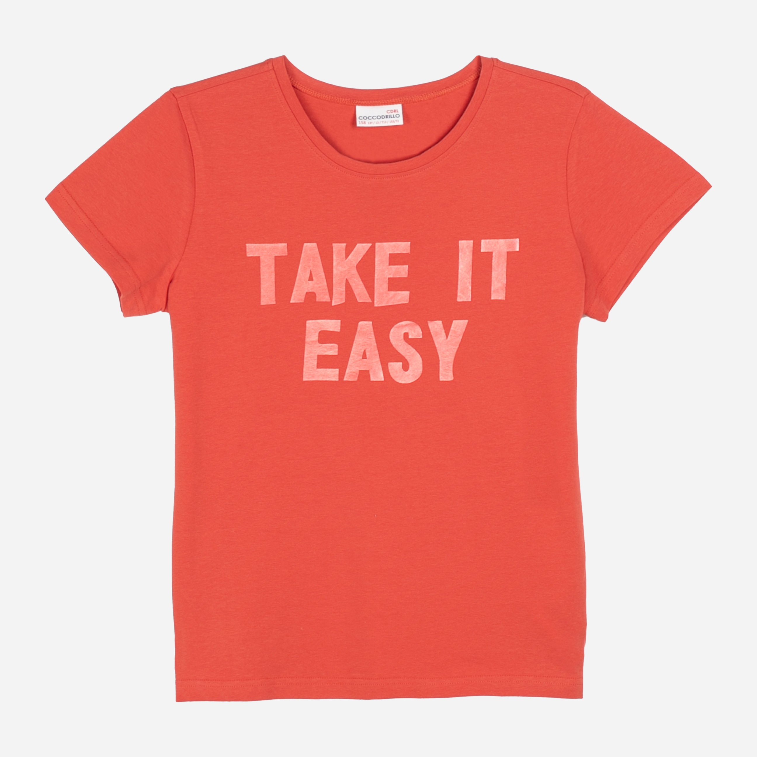 

Футболка Coccodrillo Everyday Girl ZC1143224EVG-025 146 см Коралловая