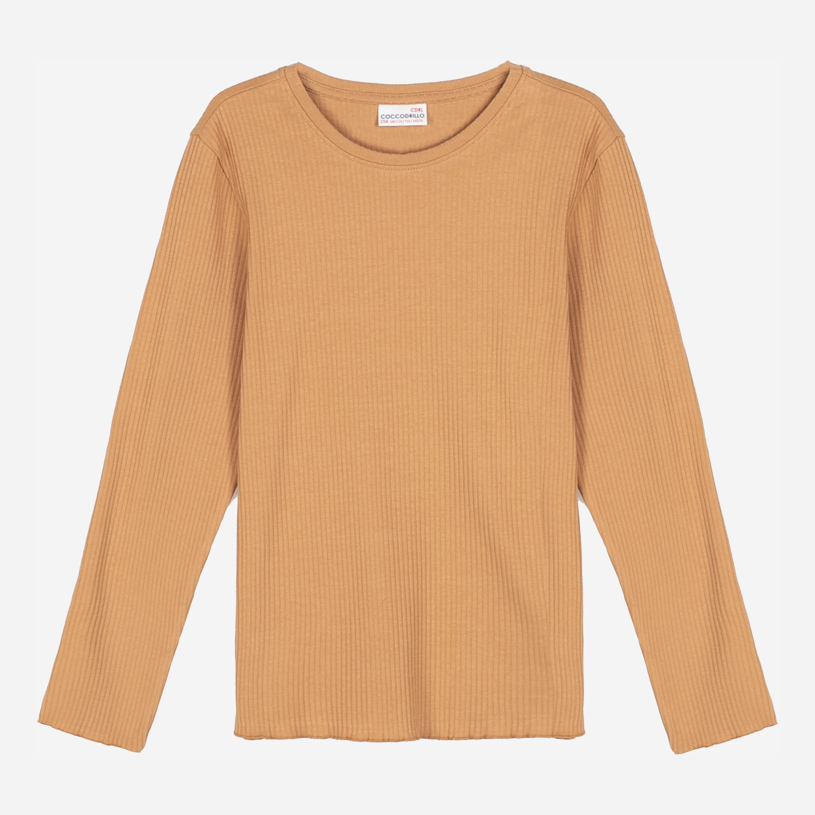 

Футболка с длинными рукавами Coccodrillo Everyday Girl ZC1143104EVG-002 122 см Бежевая