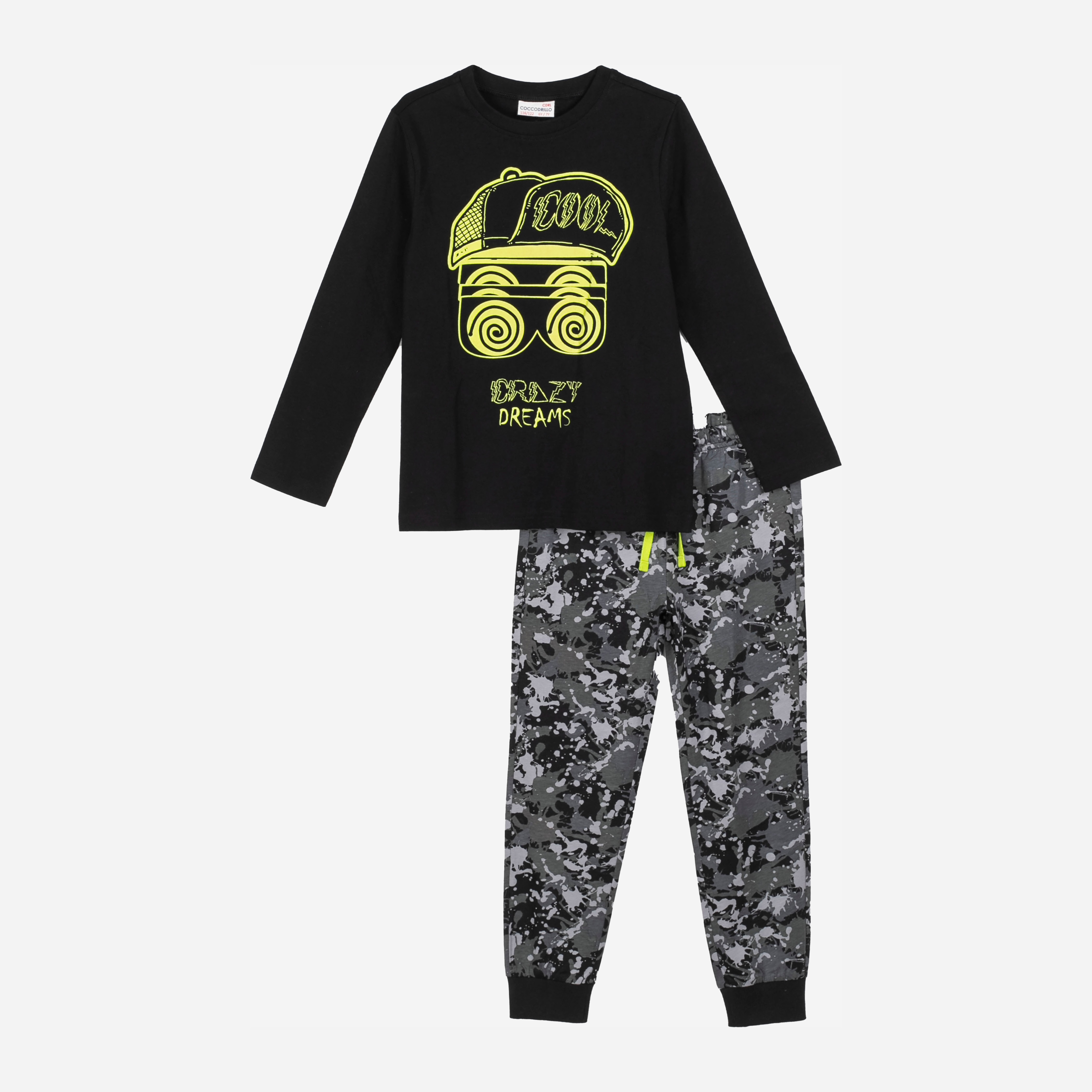 

Пижама (лонгслив + штаны) Coccodrillo Pyjamas ZC1448107PJS-021 116 см Серая