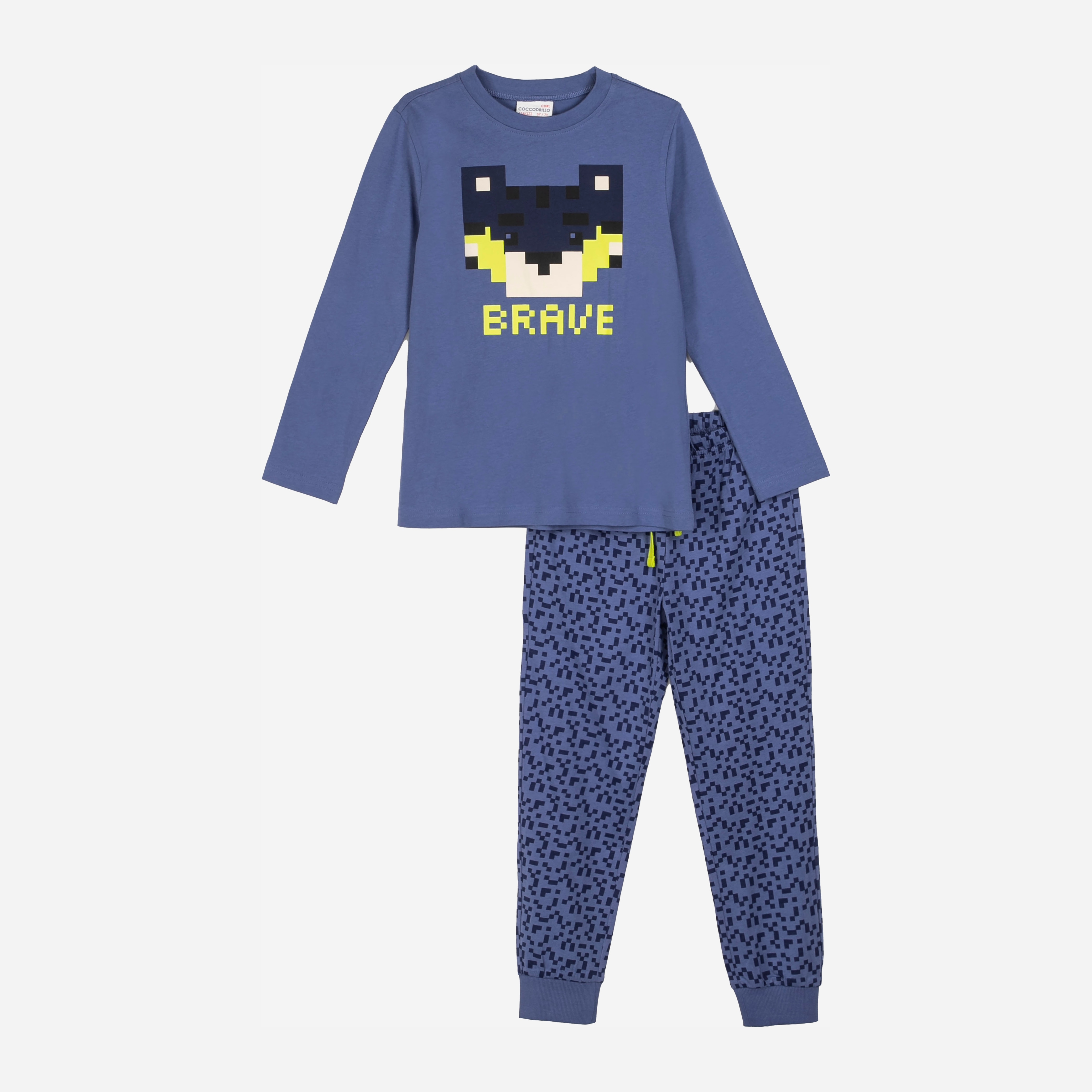 

Пижама (лонгслив + штаны) Coccodrillo Pyjamas ZC1448101PJS-014 116 см Синяя