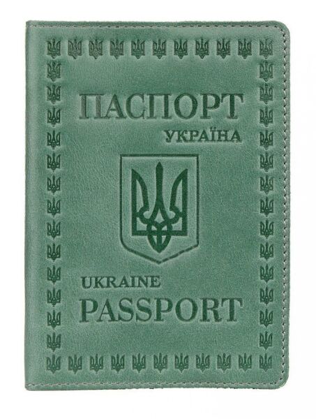 

Обложка для паспорта из кожи Shvigel 16134 Зелёный