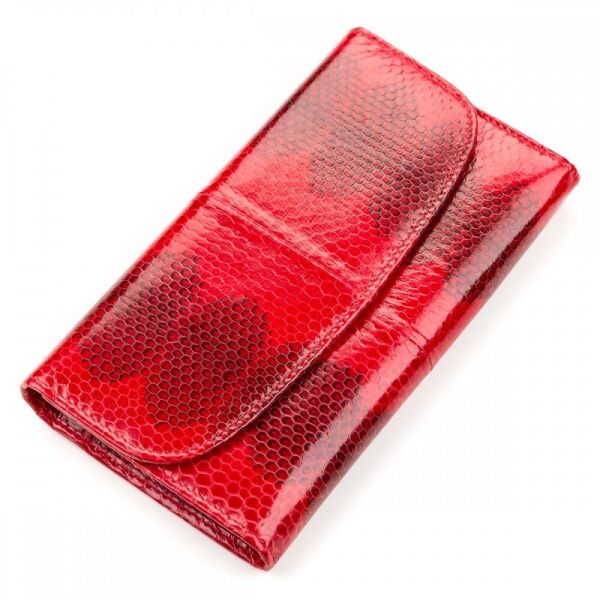 

Женский кошелек из кожи морской змеи SEA SNAKE LEATHER 18150 Красный
