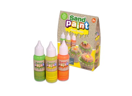 

Карска Kinetic Sand (Relevant Play) Sand Paint, неоновые цвета с блестками (180-004)