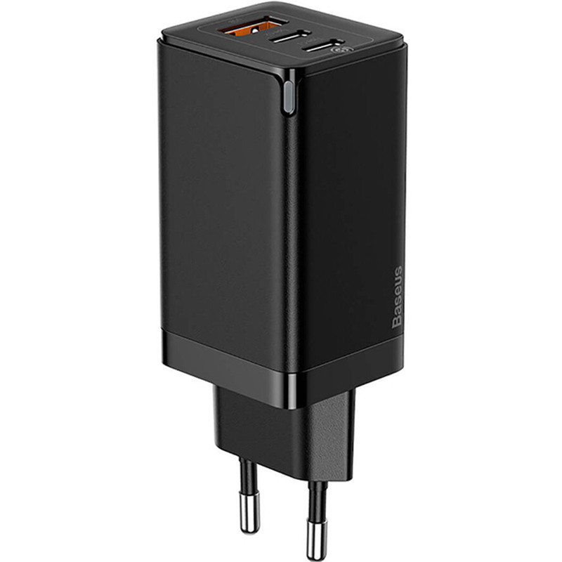 

СЗУ 1USB + 2Type-C Baseus GaN2 Pro Quick Charger 65W (CCGAN2P-B01) Black