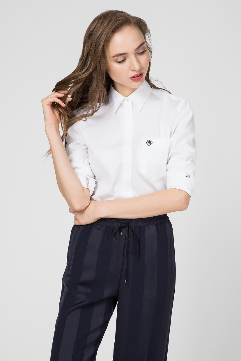 

Женская белая рубашка DELIA Tommy Hilfiger 34 WW0WW26612