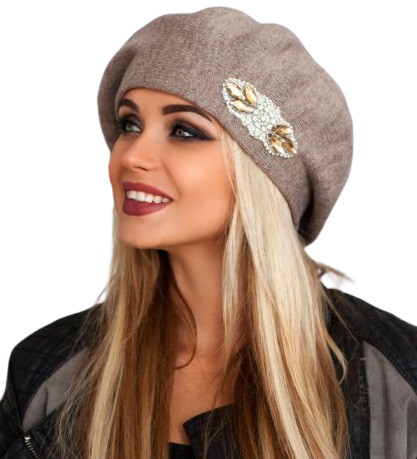 

Берет женский Braxton 5088 56-59 кофейный