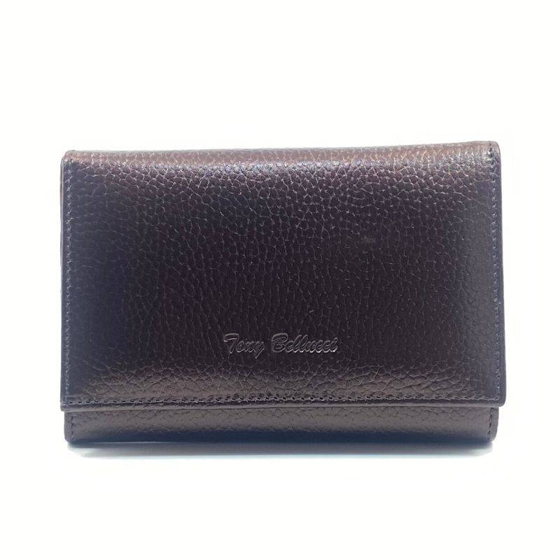 

Кошелек женский кожаный стальной Tony Bellucci 863-1041, коричневый-темный
