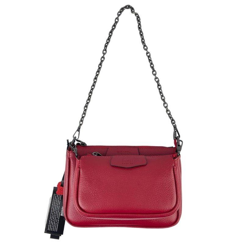 

Сумка женская кожаная Tony Bellucci 0357-282 красная, желтый