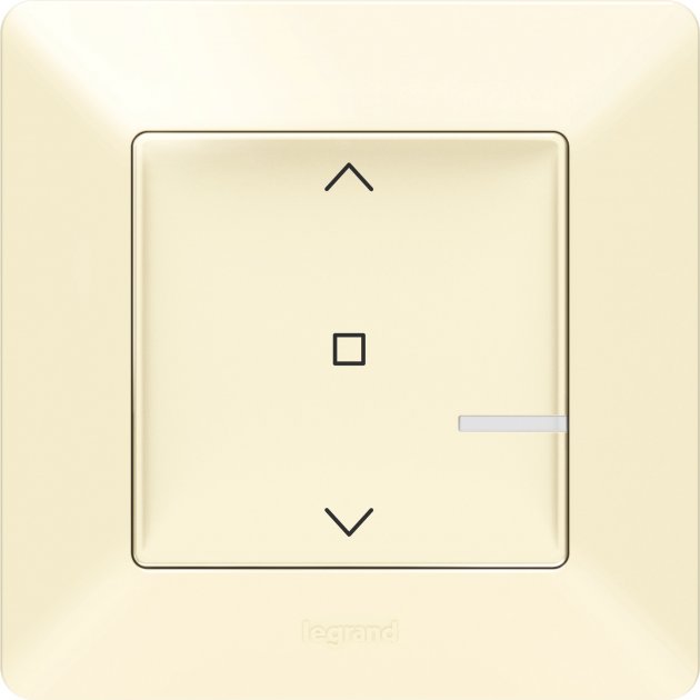 

Умный проводной выключатель рольставней Legrand Valena Life with Netatmo Слоновая кость