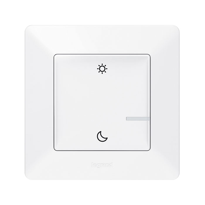 

Умный беспроводной сценарный выключатель «День/Ночь» Legrand Valena Life with Netatmo Белый