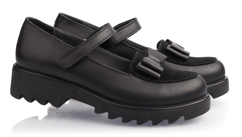 

Туфли TOPITOP 2161 женские чёрные, кожа+нубук. Размер 40