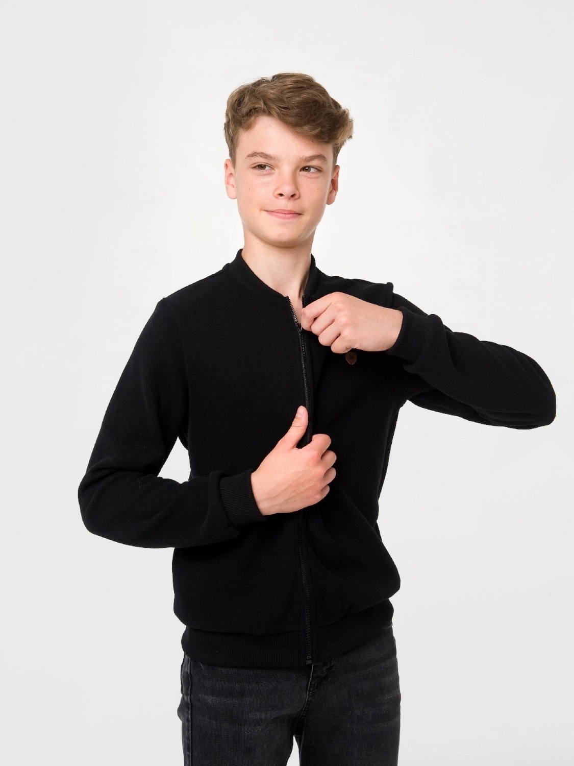 

Бомбер чорний 116529 Smil 146 Чорний