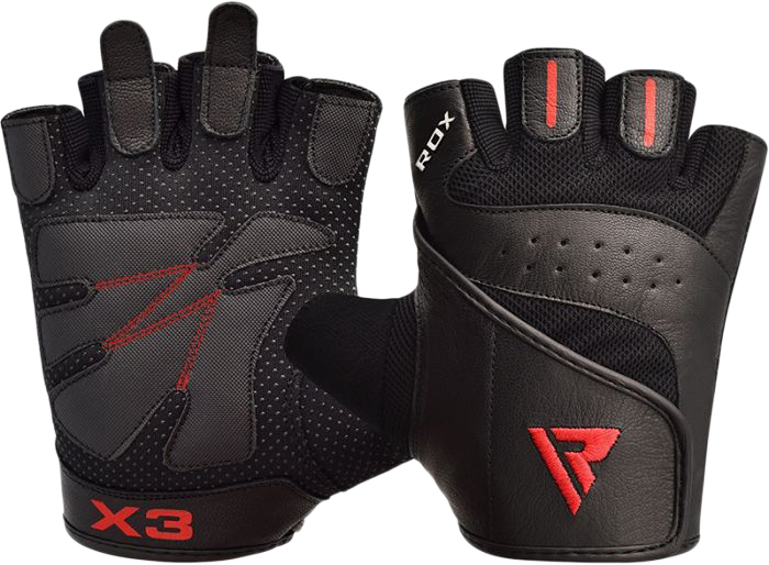 

Перчатки для фитнеса RDX S2 Leather M Черные (2548_40277)