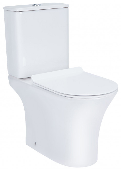 

Унитаз-компакт QTAP Presto QT24221217AW безободковый с бачком и сиденьем Soft Close