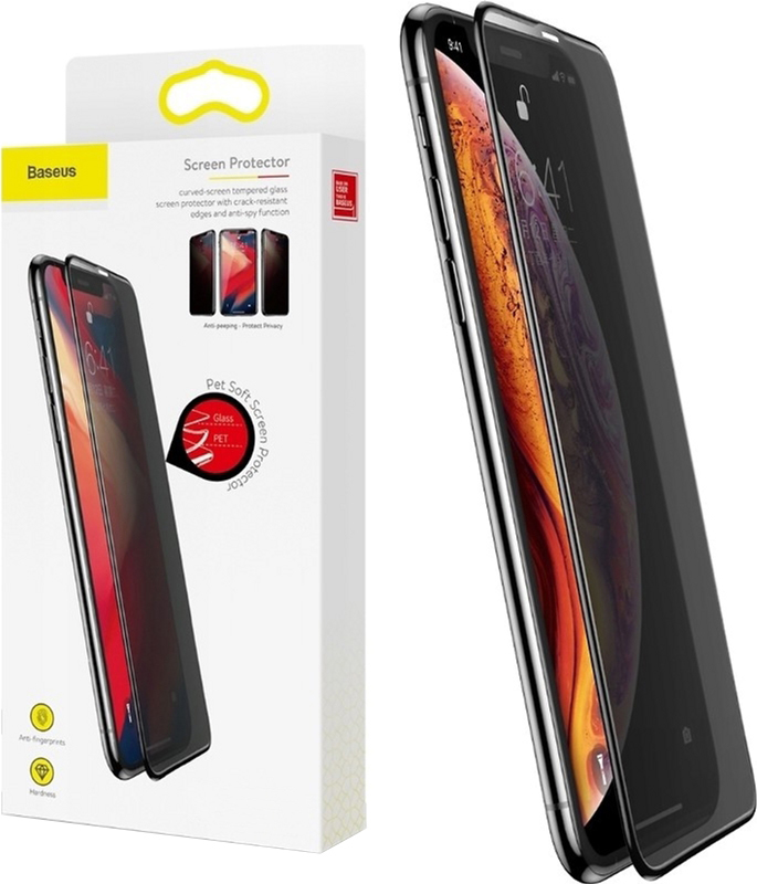 

Защитное стекло Baseus Soft Edge Anti-Peeping для Apple iPhone X/Xs Black (SGAPIPHX-TG01)