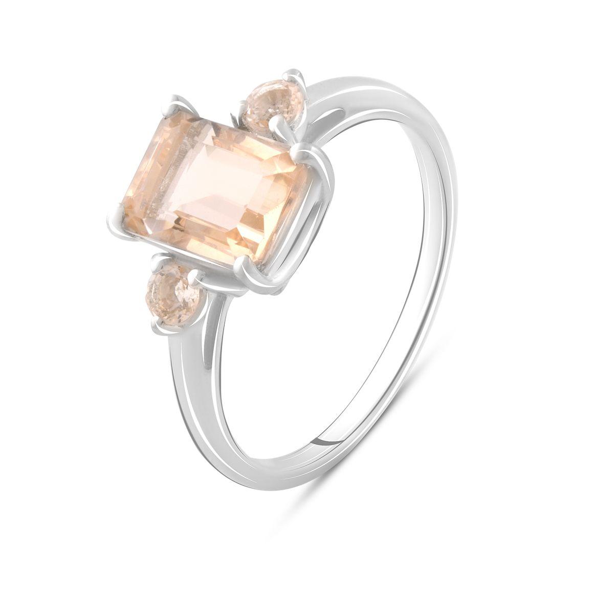 

Серебряное кольцо SilverAlex с морганитом nano 2.3ct 18 размер