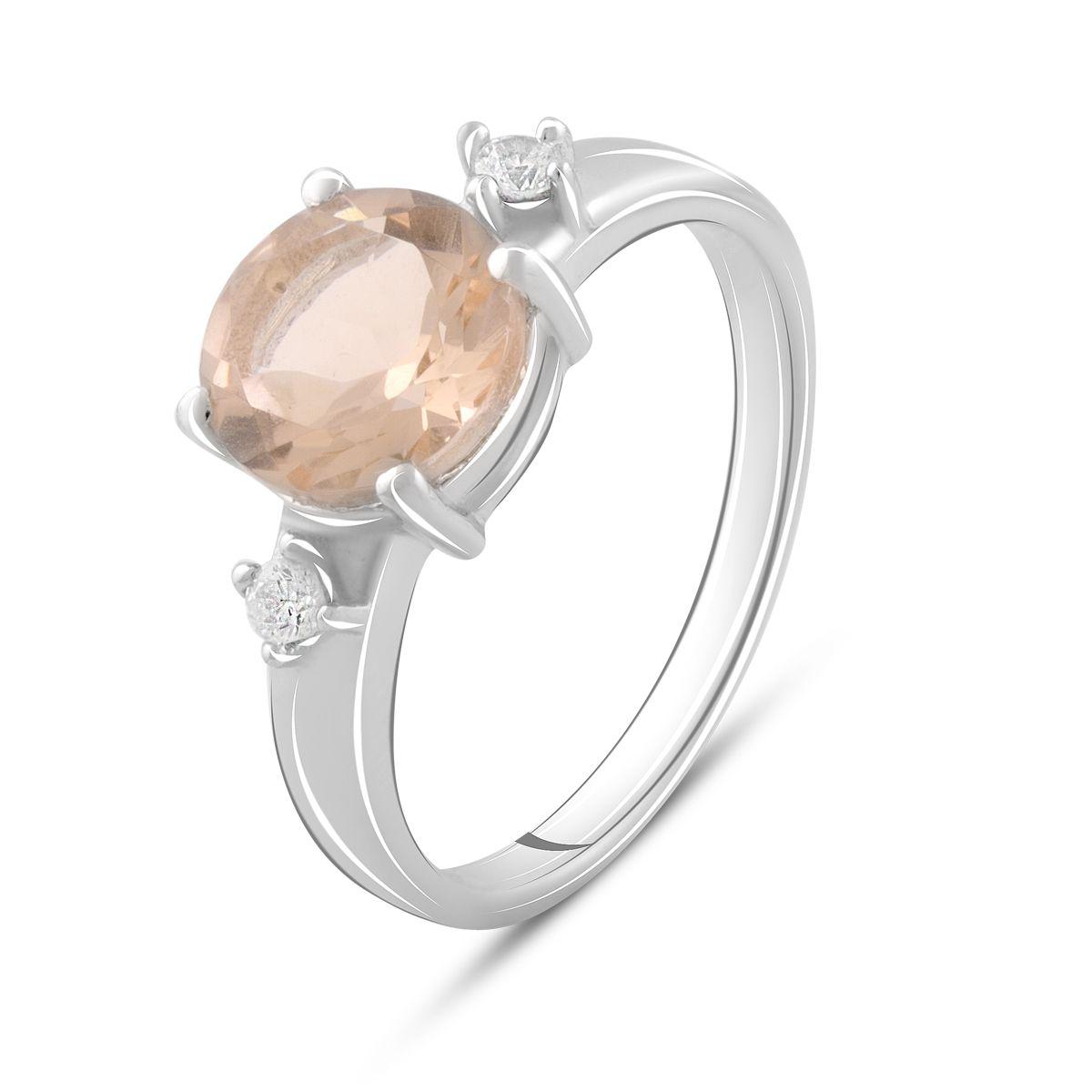 

Серебряное кольцо SilverAlex с морганитом nano 1.622ct 17.5 размер