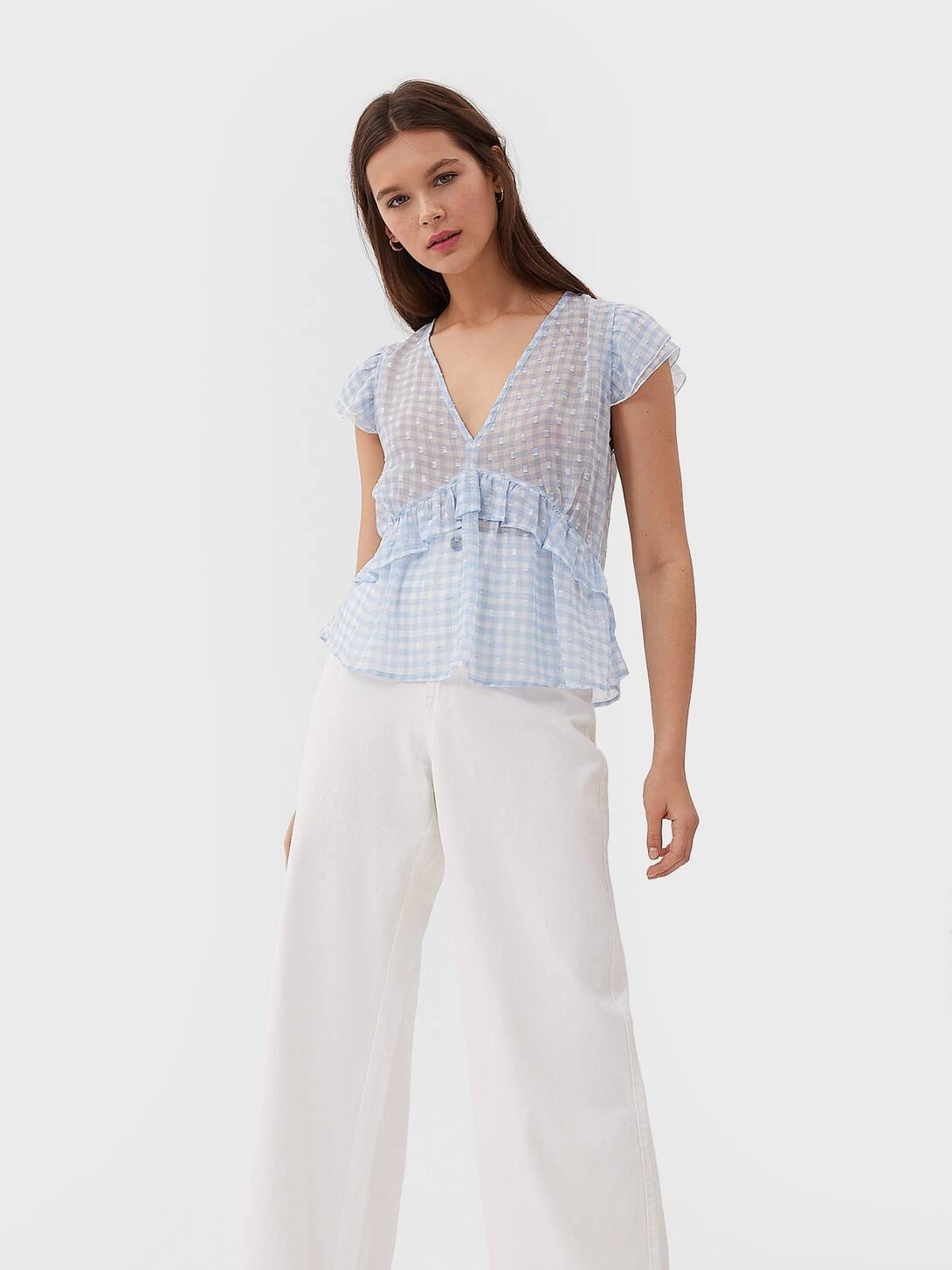 

Блузка Stradivarius 02052676040  Принт, Блузка Stradivarius 02052676040 S Принт