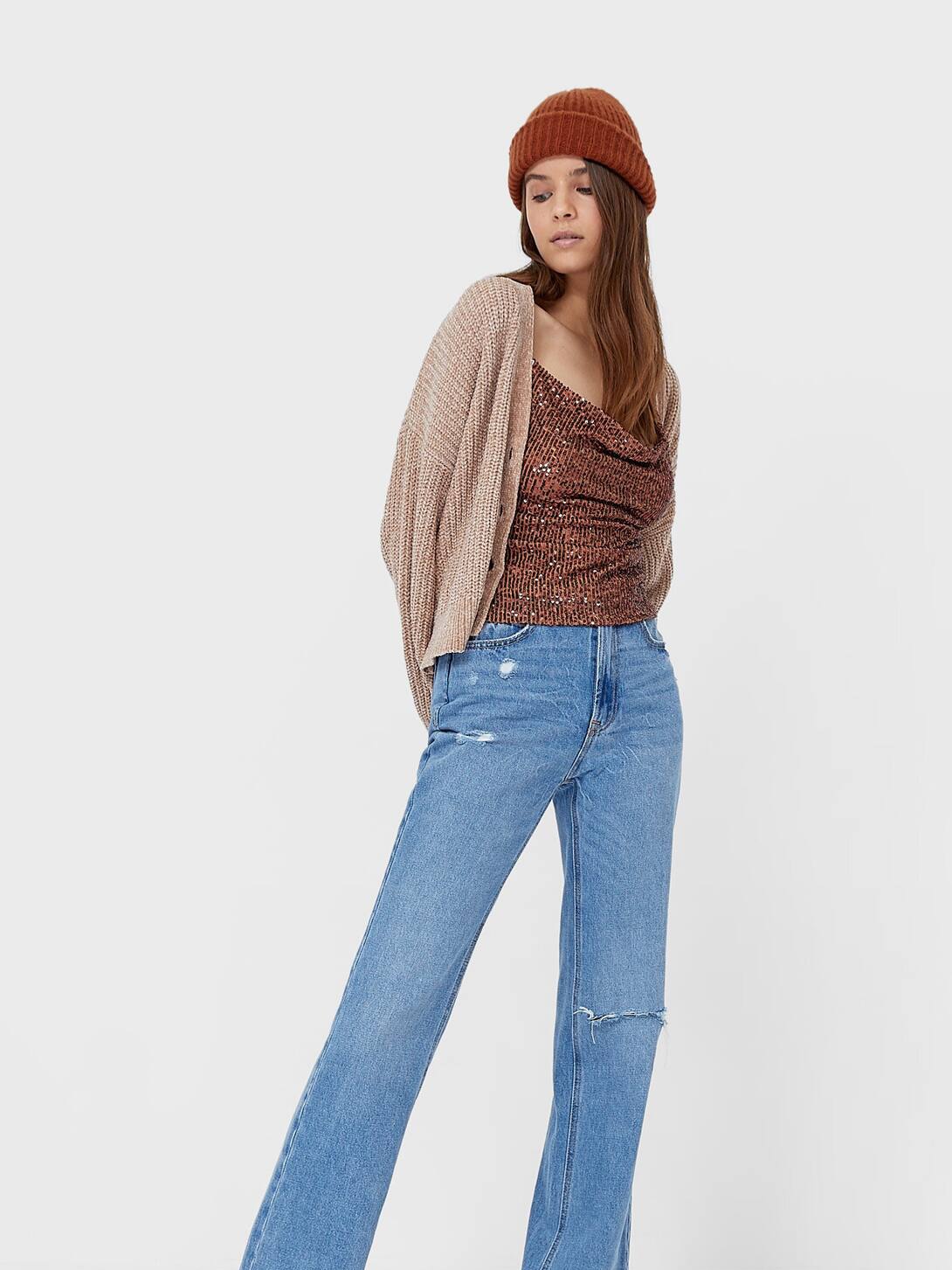 

Топ Stradivarius 06616733441 S Бронзовый