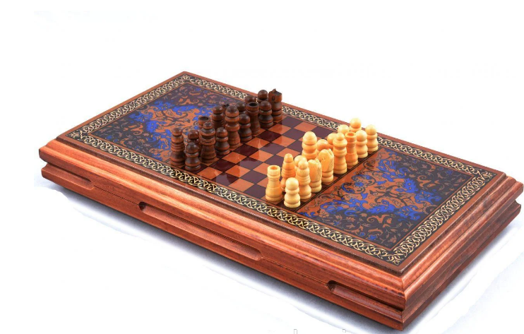 

Игровой набор 3в1 нарды шахматы и шашки (32х32 см) XLY-730