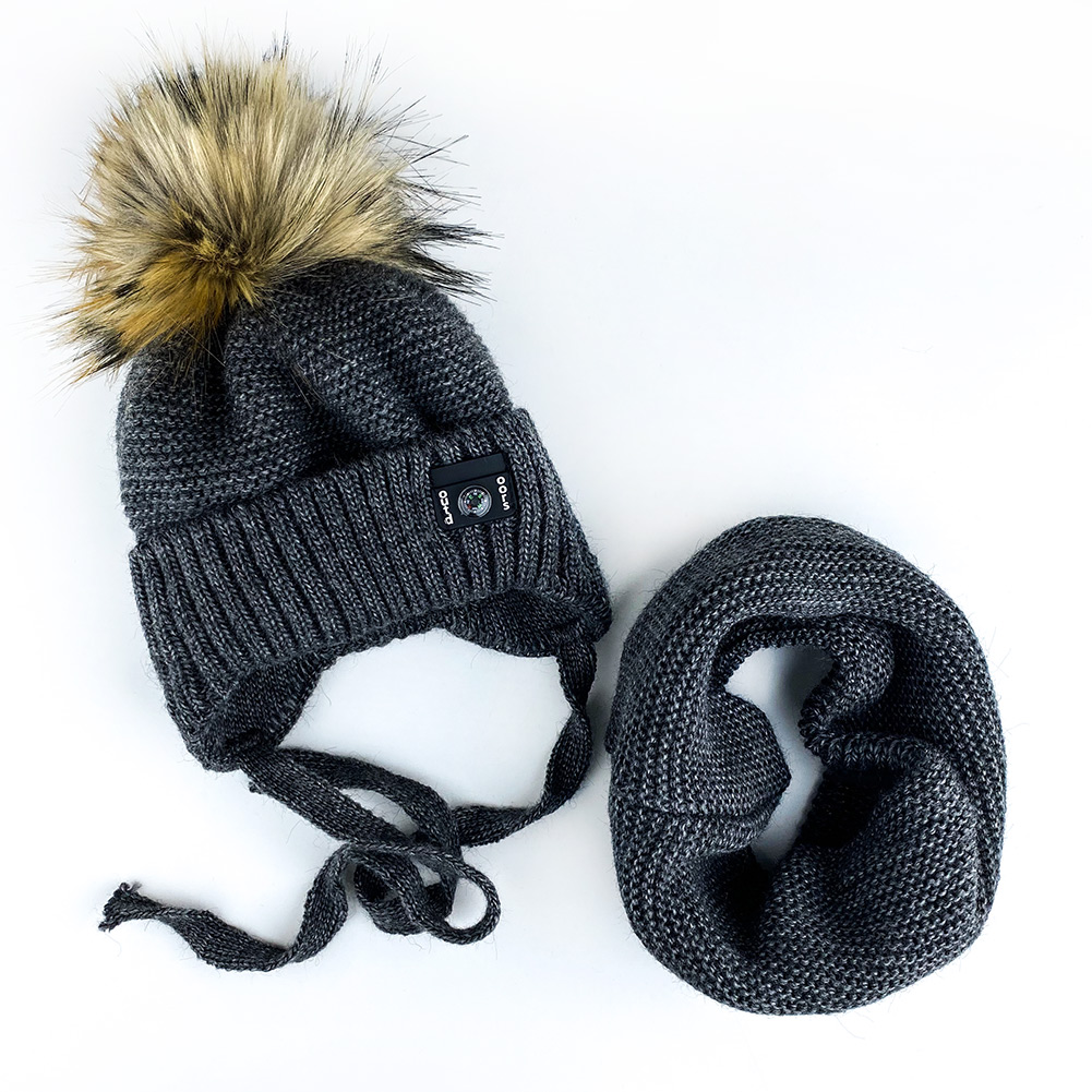 

Зимний Комплект Шапка и Хомут Тао 50-52см 01670 Антрацит Talvi