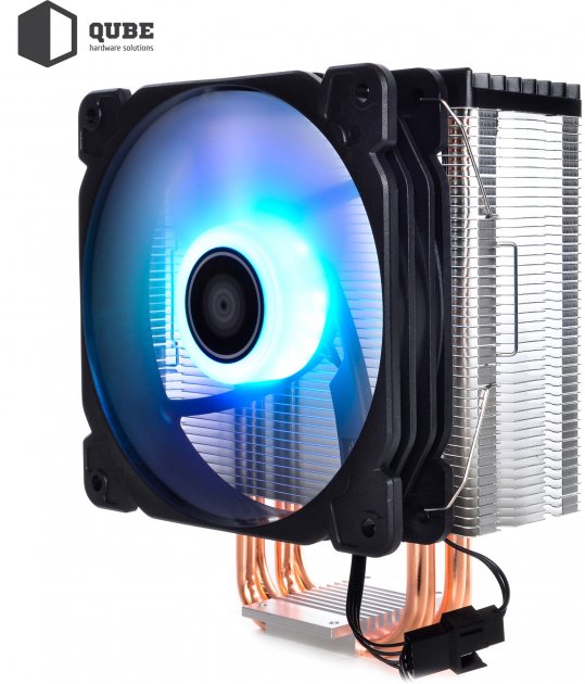 

Кулер процесорний QB-OL1200 (92mm/3pin/2300RPM/30.5Dba/2 тепл. трубки)